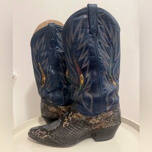 Dan Post women’s python cowboy boots 7M